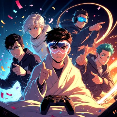 Иллюстрация киберспортсмена - strim
